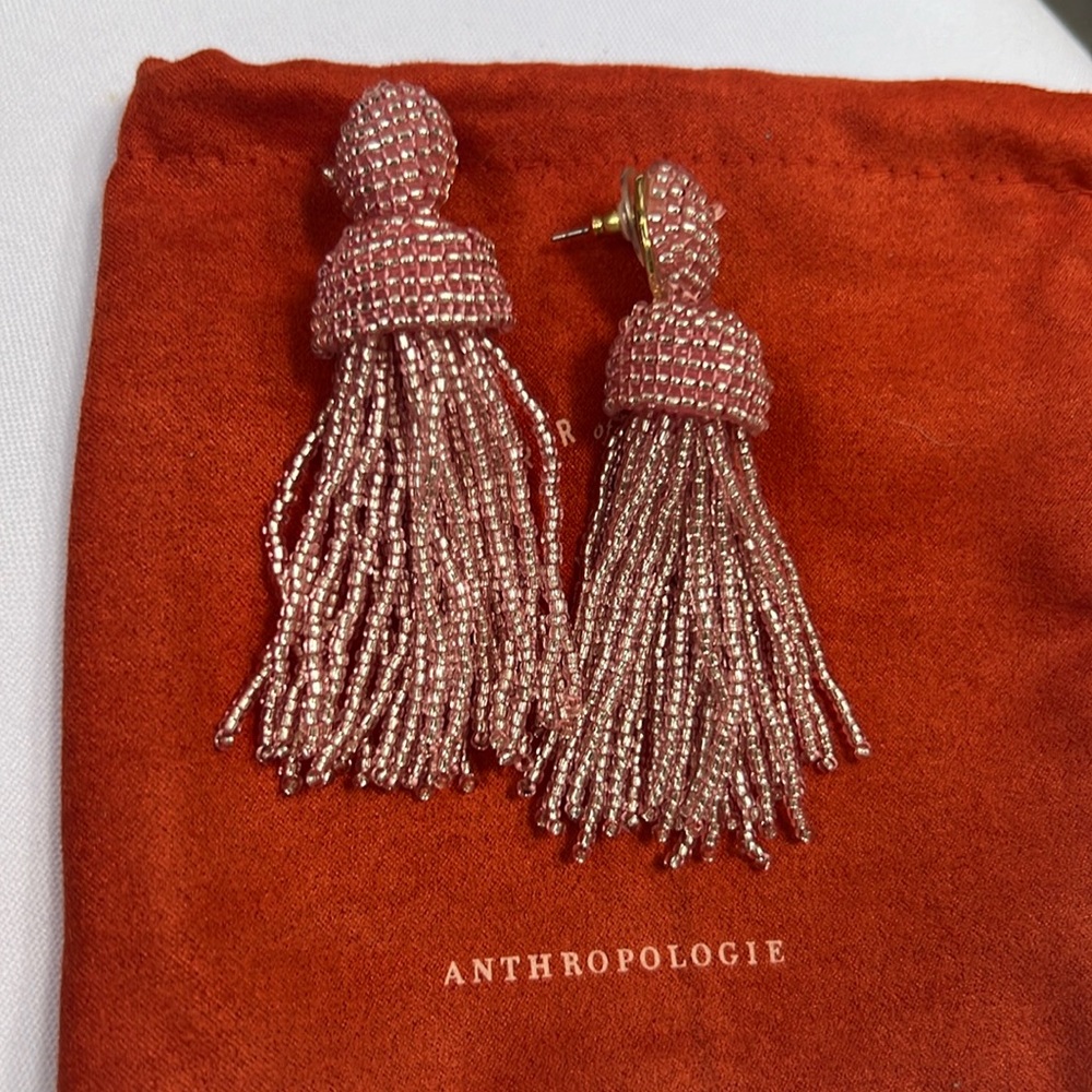 Anthropologie pink earrings